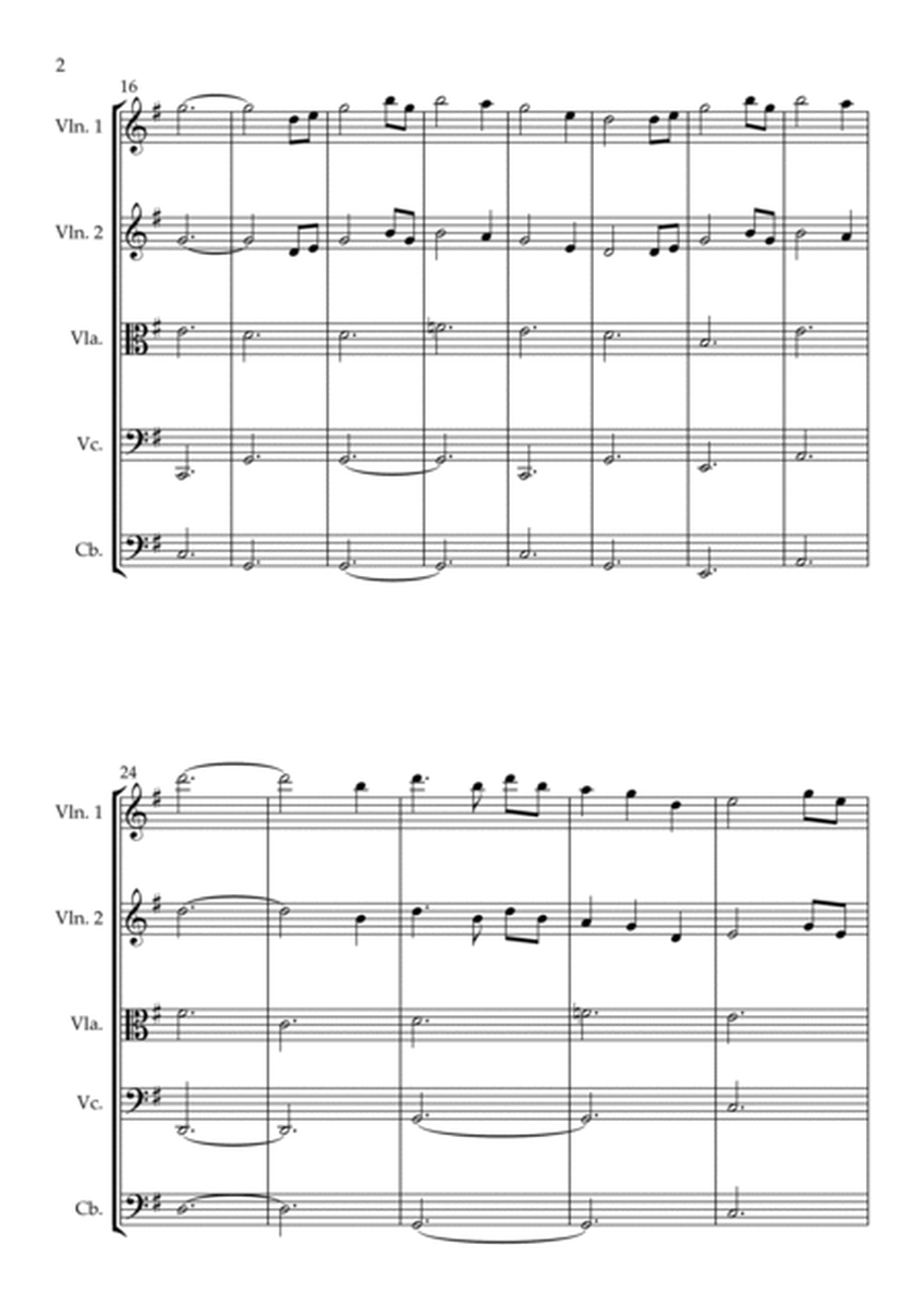 Amazing Grace String Quintet.Full Score And Individual Parts image number null