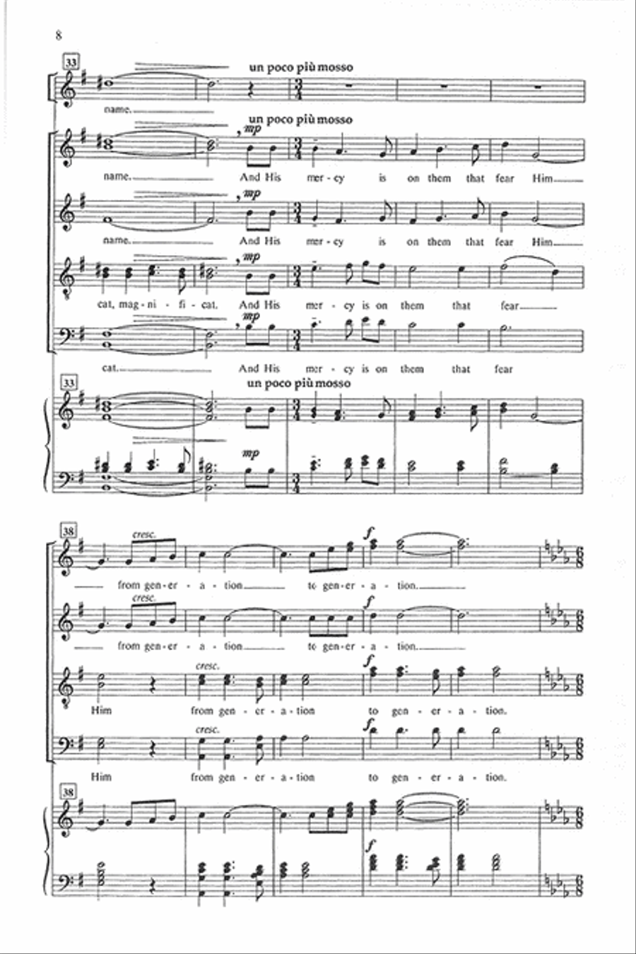 Magnificat (SATB divisi) Magnificat (SATB divisi) Divisi scores gallery preview page 7