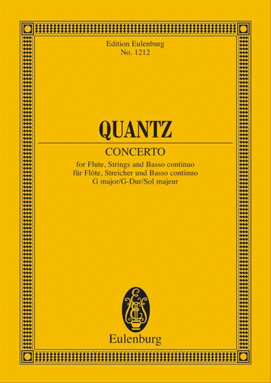 Flute Concerto G Maj ***pop*** Flute scores gallery preview page 1