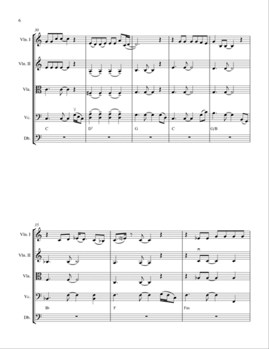 Make You Feel My Love String Quintet scores gallery preview page 6