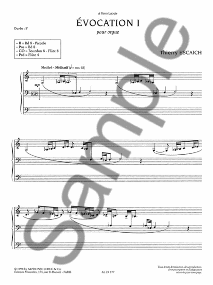 Evocation I (organ) Organ scores gallery preview page 2