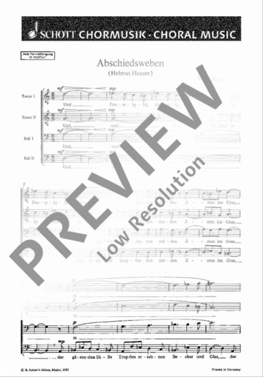 Abschiedsweben Abschiedsweben TTBB scores gallery preview page 2