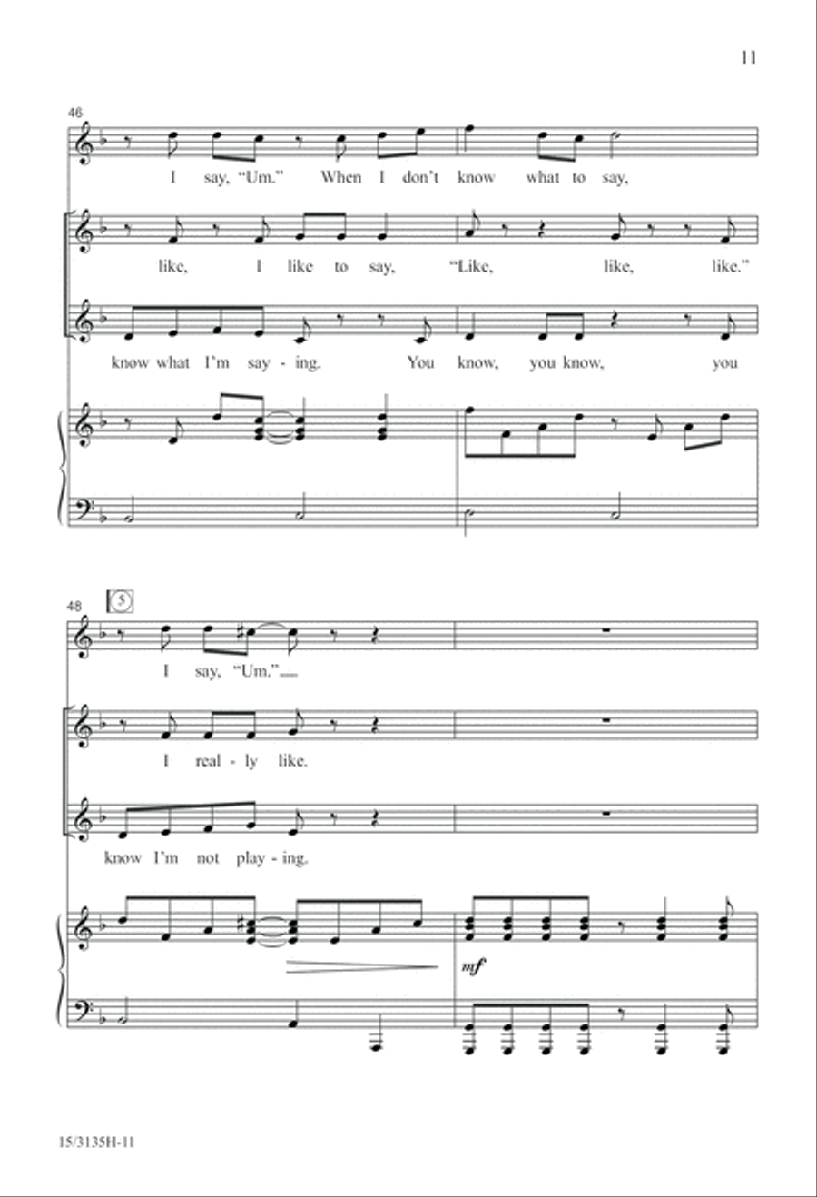 Like, I Like to Say Like Like, I Like to Say Like SSA scores gallery preview page 12