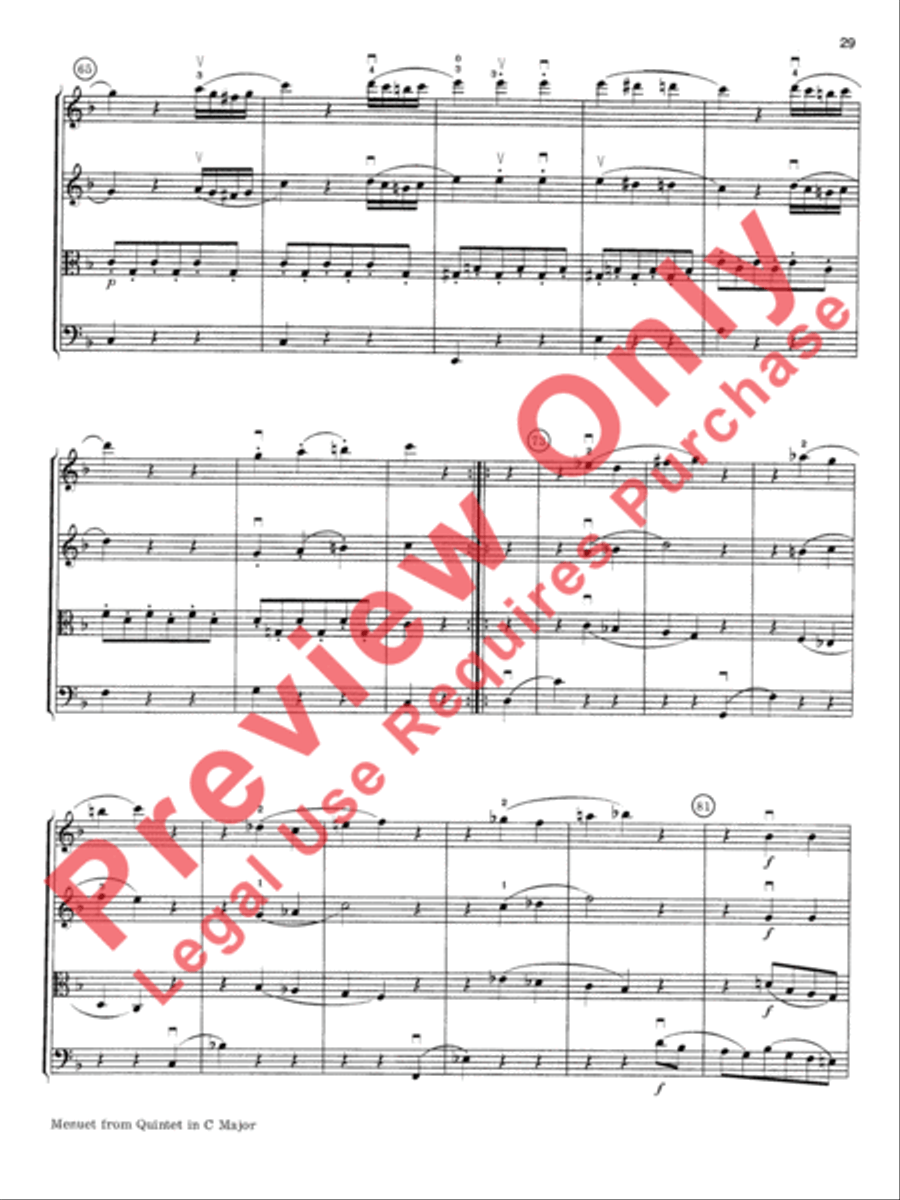 Mozart String Quartets String Quartet scores gallery preview page 30