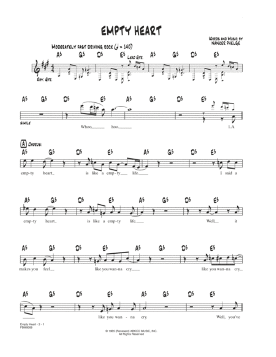 Empty Heart School and Community scores gallery preview page 1