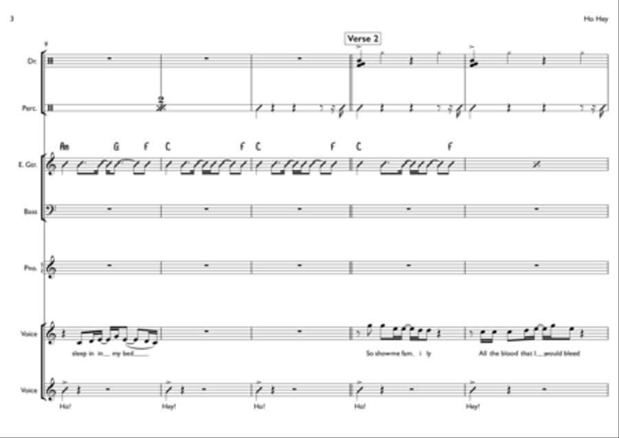 Ho Hey Small Ensemble scores gallery preview page 3