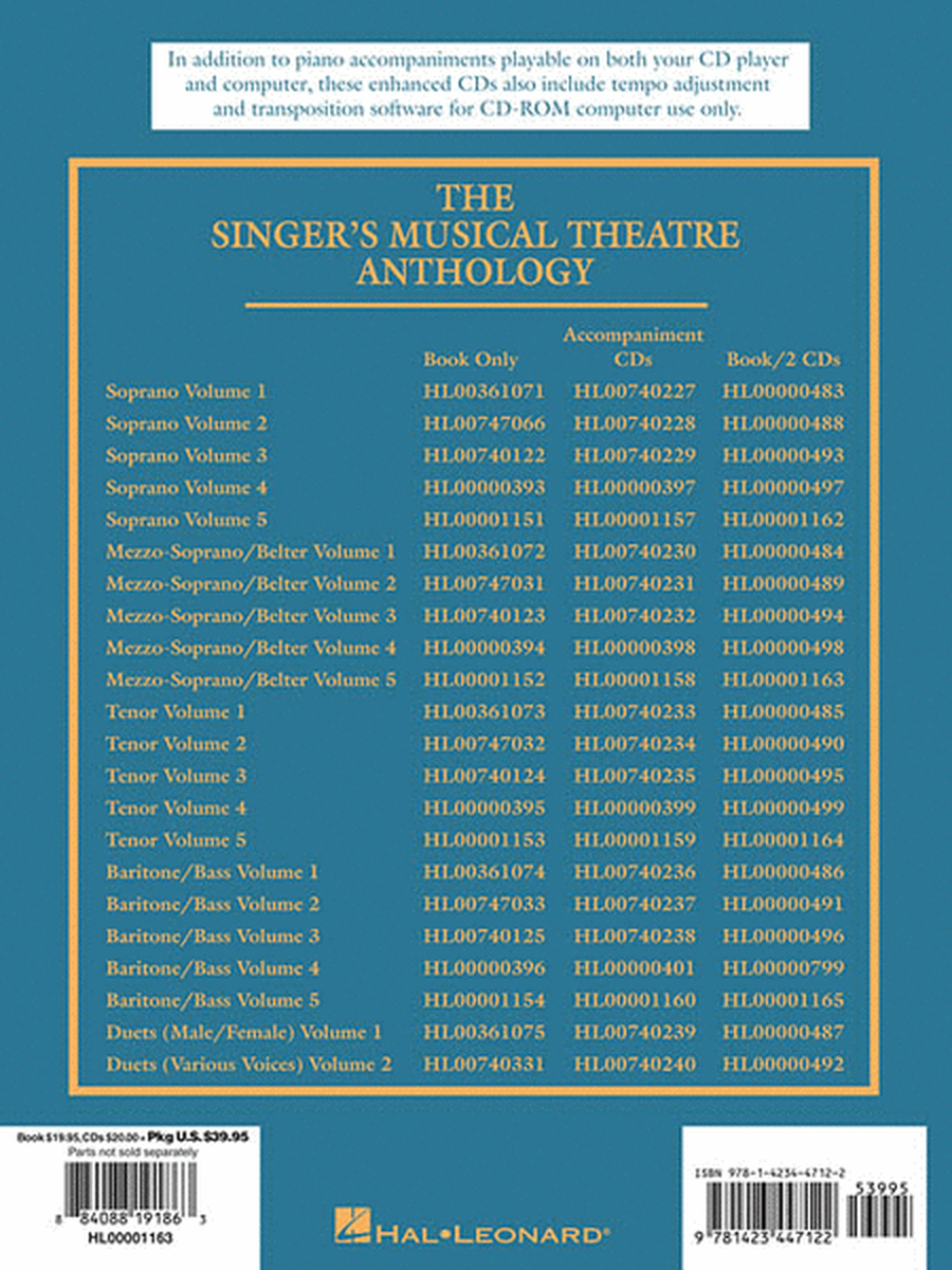 The Singer's Musical Theatre Anthology - Volume 5 - Mezzo-Soprano image number null
