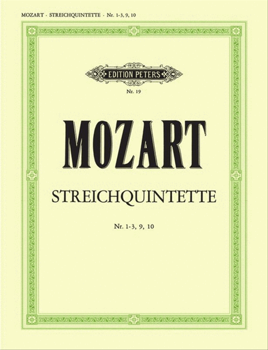 Mozart - String Quintets Vol 2 Nr 1-3/9/10 String Quintet scores gallery preview page 1