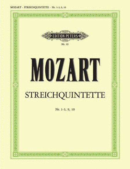 Mozart - String Quintets Vol 2 Nr 1-3/9/10