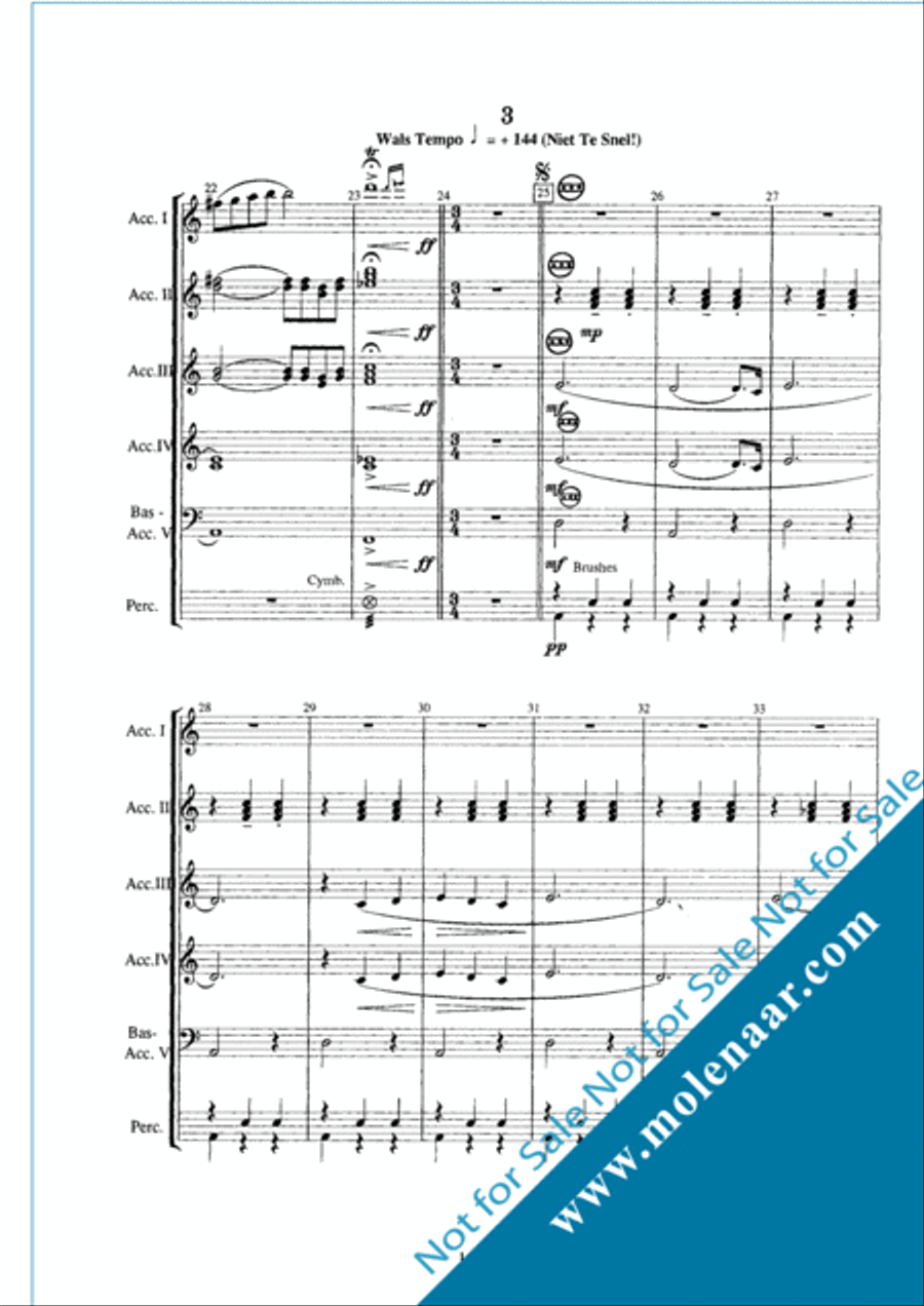 Le Jour D'Accordeon Accordion Orchestra scores gallery preview page 7