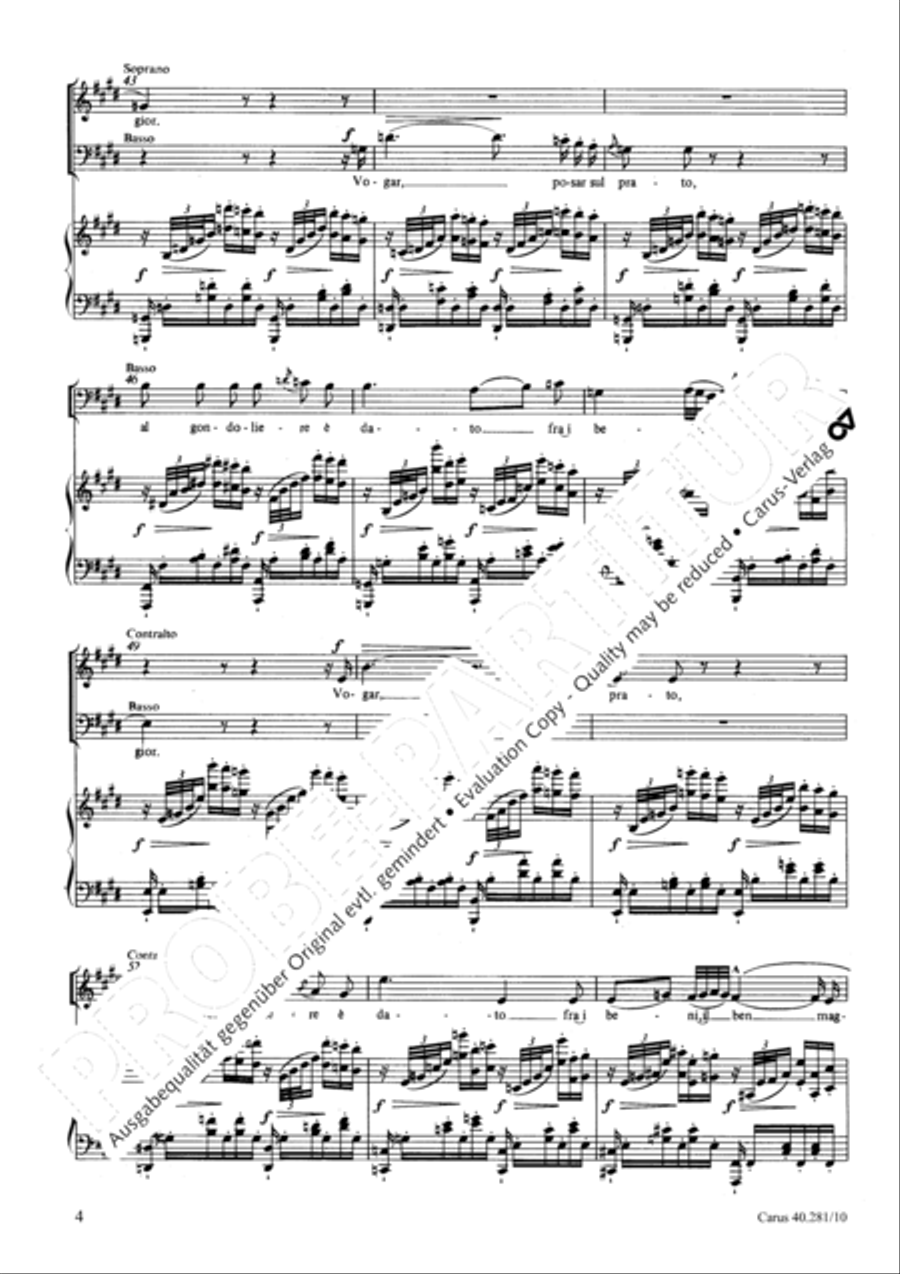 I Gondolieri 4-Part scores gallery preview page 5