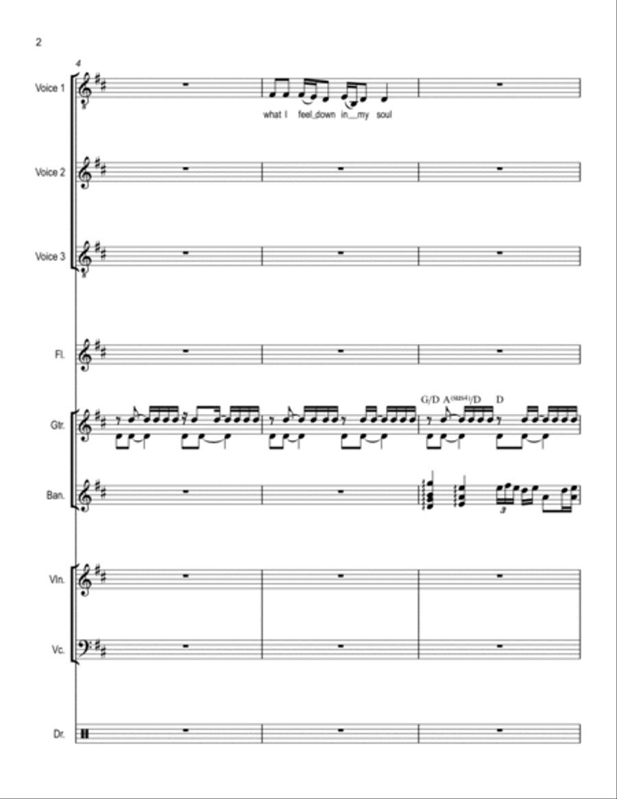 Back Against The Wall Large Ensemble scores gallery preview page 2