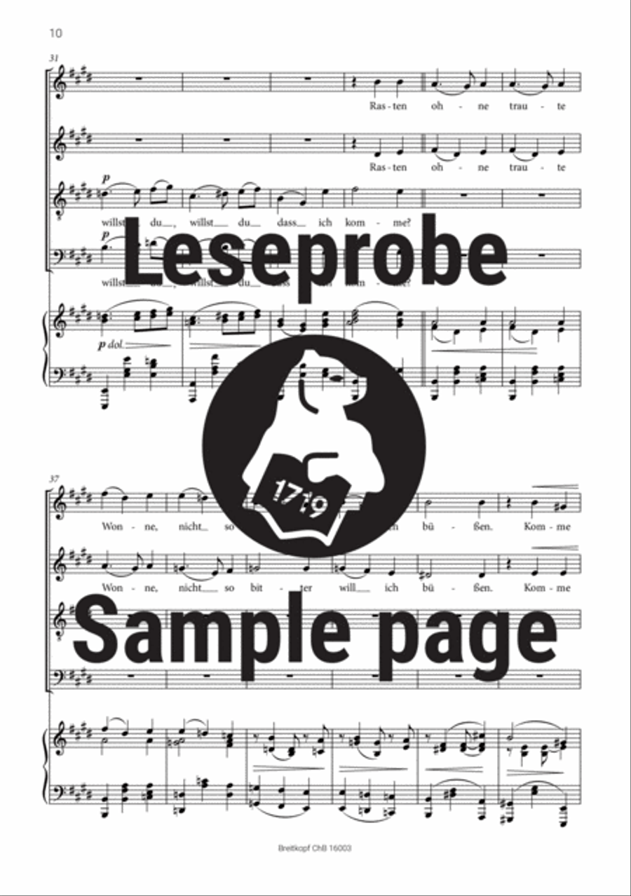 Love Songs Op. 52 Choir scores gallery preview page 4