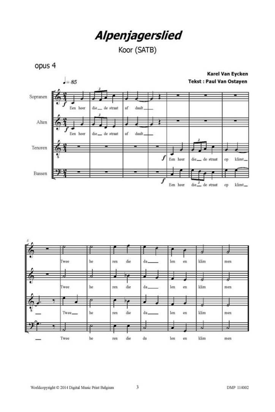 Alpenjagerslied A Cappella scores gallery preview page 2