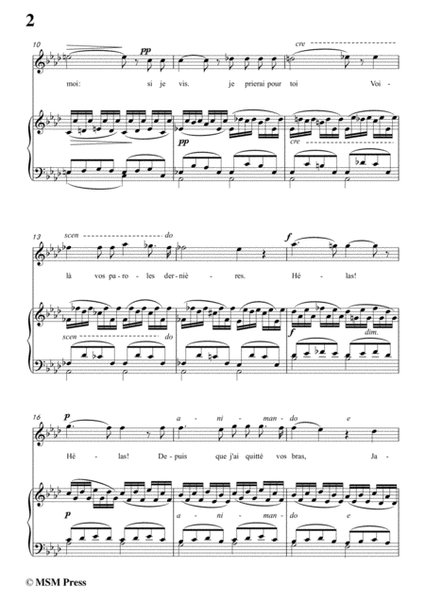 Bizet-Vous Ne Priez Pas in f minor,for voice and piano image number null