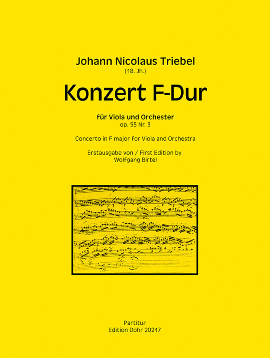 Konzert für Viola und Orchester F-Dur op. 55/3