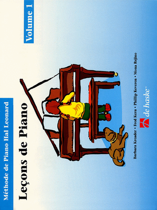 Book cover for Piano Lessons Book 1 – French Edition