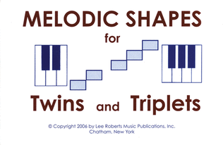 Book cover for Flash Cards: Melodic Shapes for Twins and Triplets