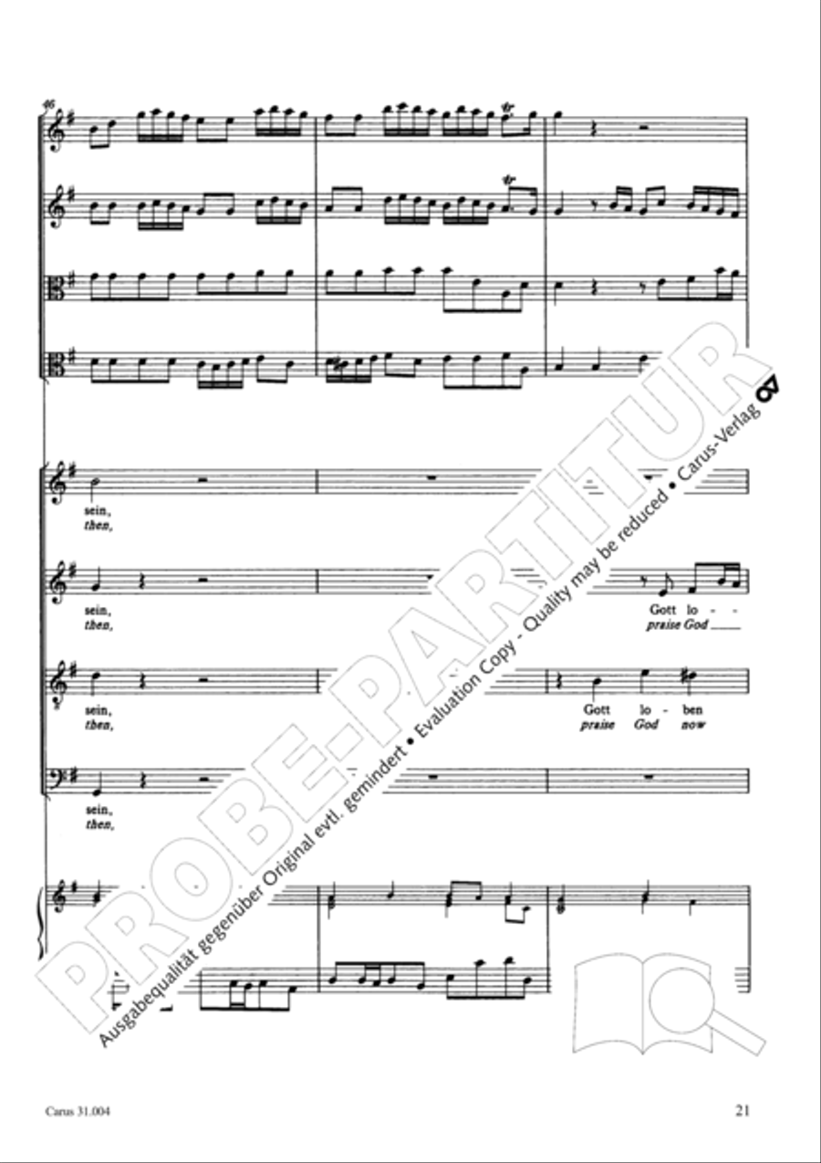 Christ lay in death's cold prison (Christ lag in Todesbanden) 4-Part scores gallery preview page 22