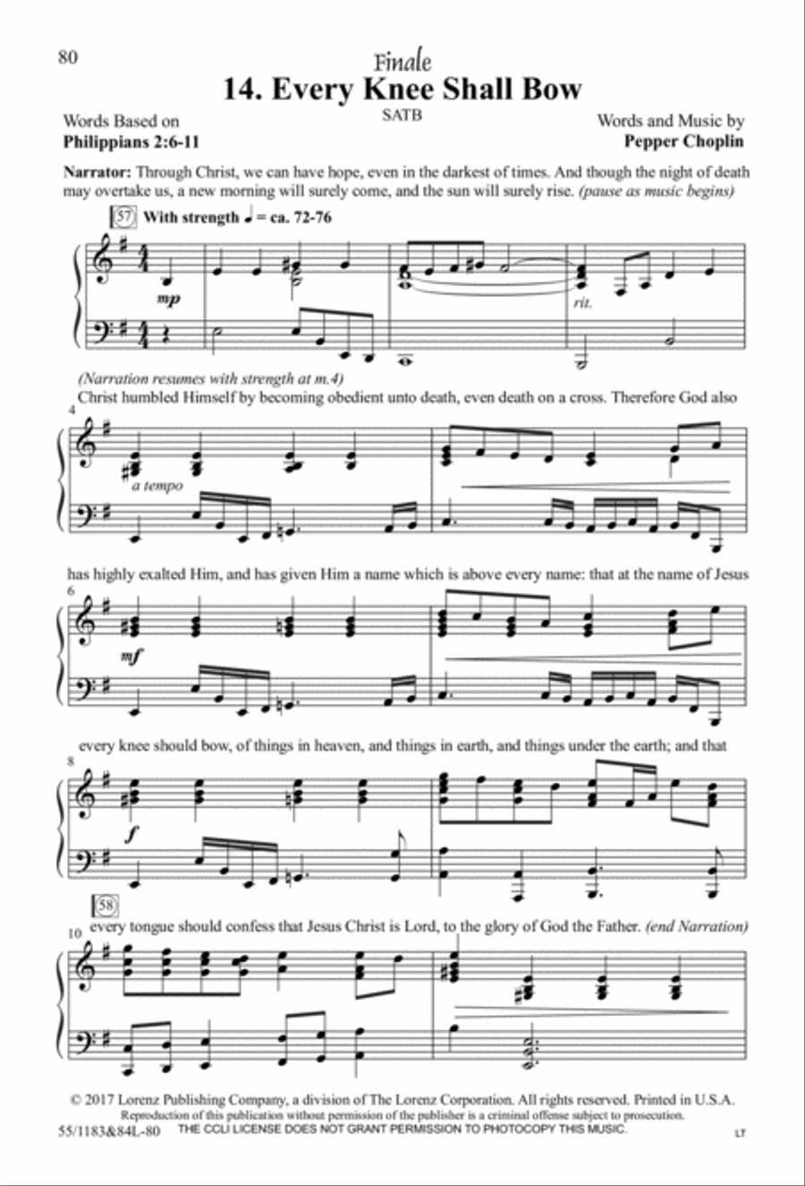 Come to the Cross and Remember 4-Part scores gallery preview page 56