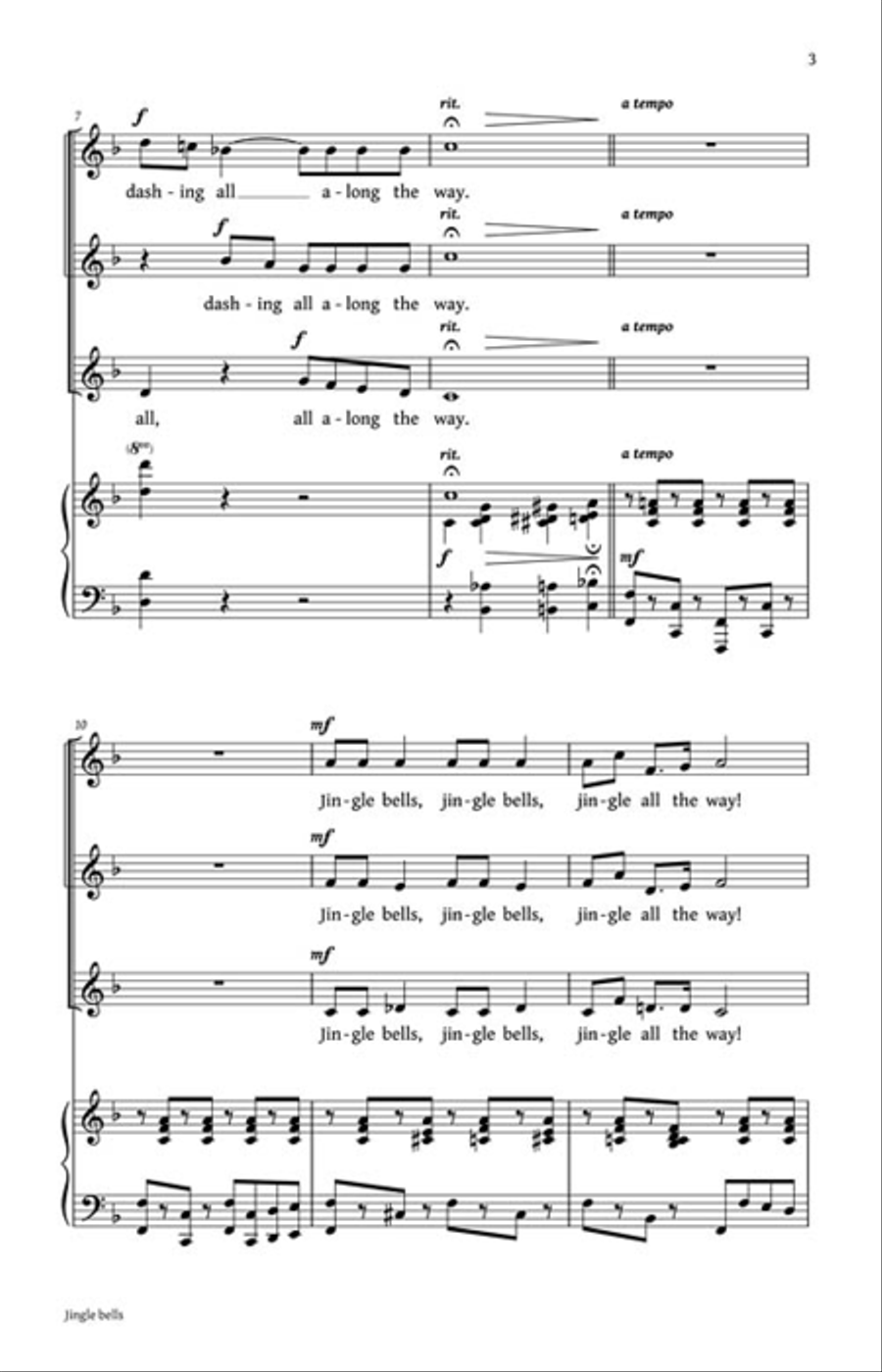 Jingle Bells Jingle Bells SSA scores gallery preview page 3