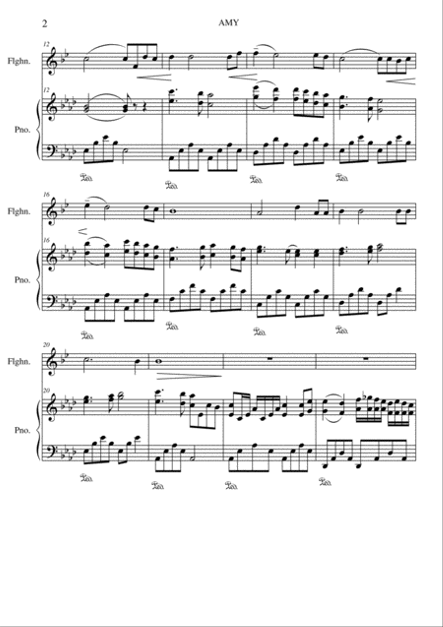 Amy Amy Trumpet Solo scores gallery preview page 2