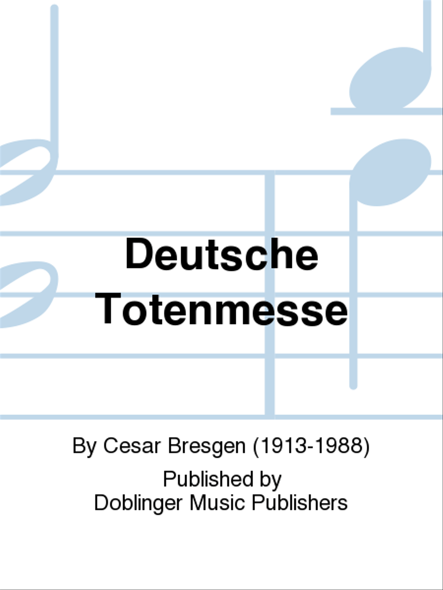 Deutsche Totenmesse 4-Part scores gallery preview page 1
