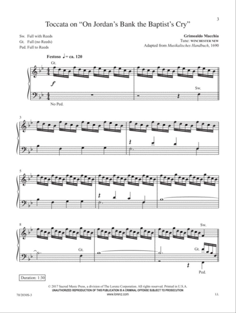 People, Look East! (Digital Delivery) Organ scores gallery preview page 3