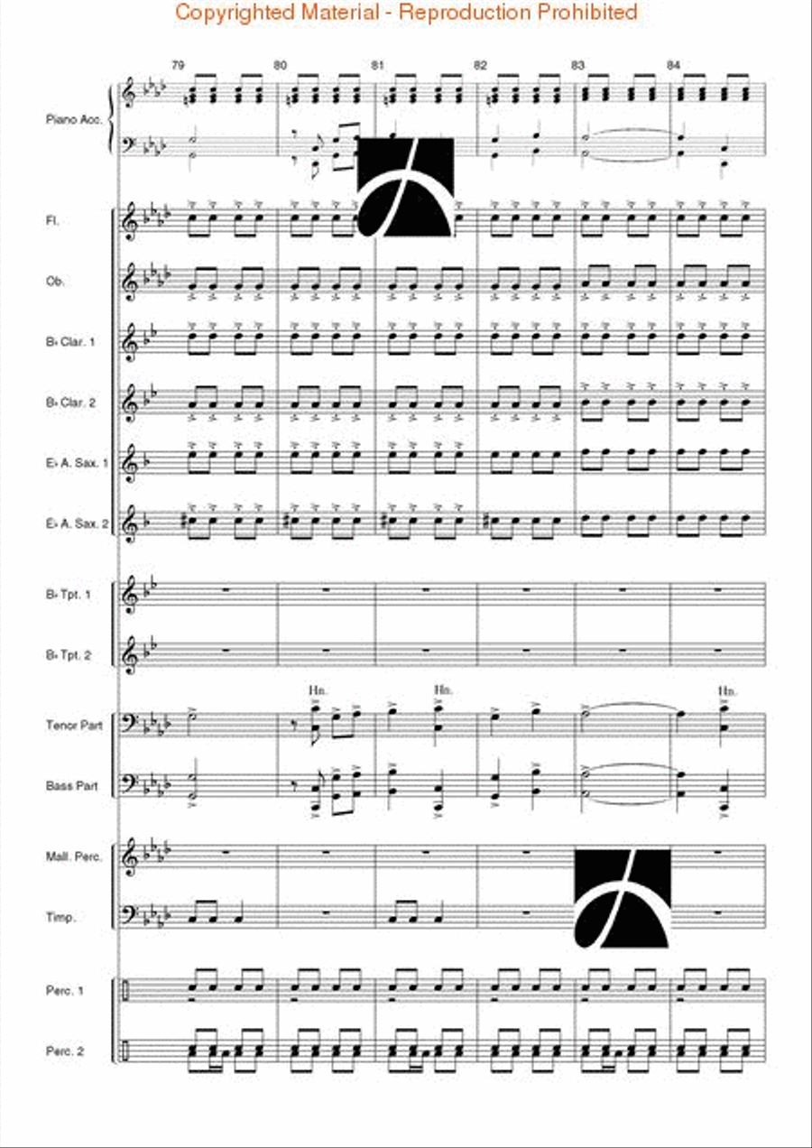 Spanish Overture Concert Band scores gallery preview page 14