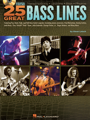 Book cover for 25 Great Bass Lines
