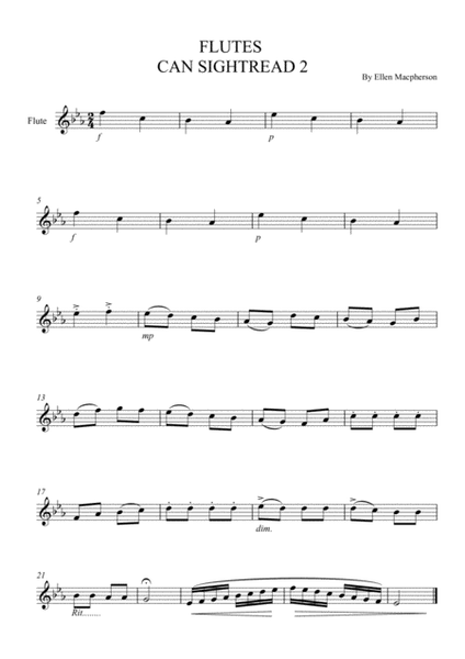 Flutes Can Sightread - A collection of short sight-reading samples for the Flute