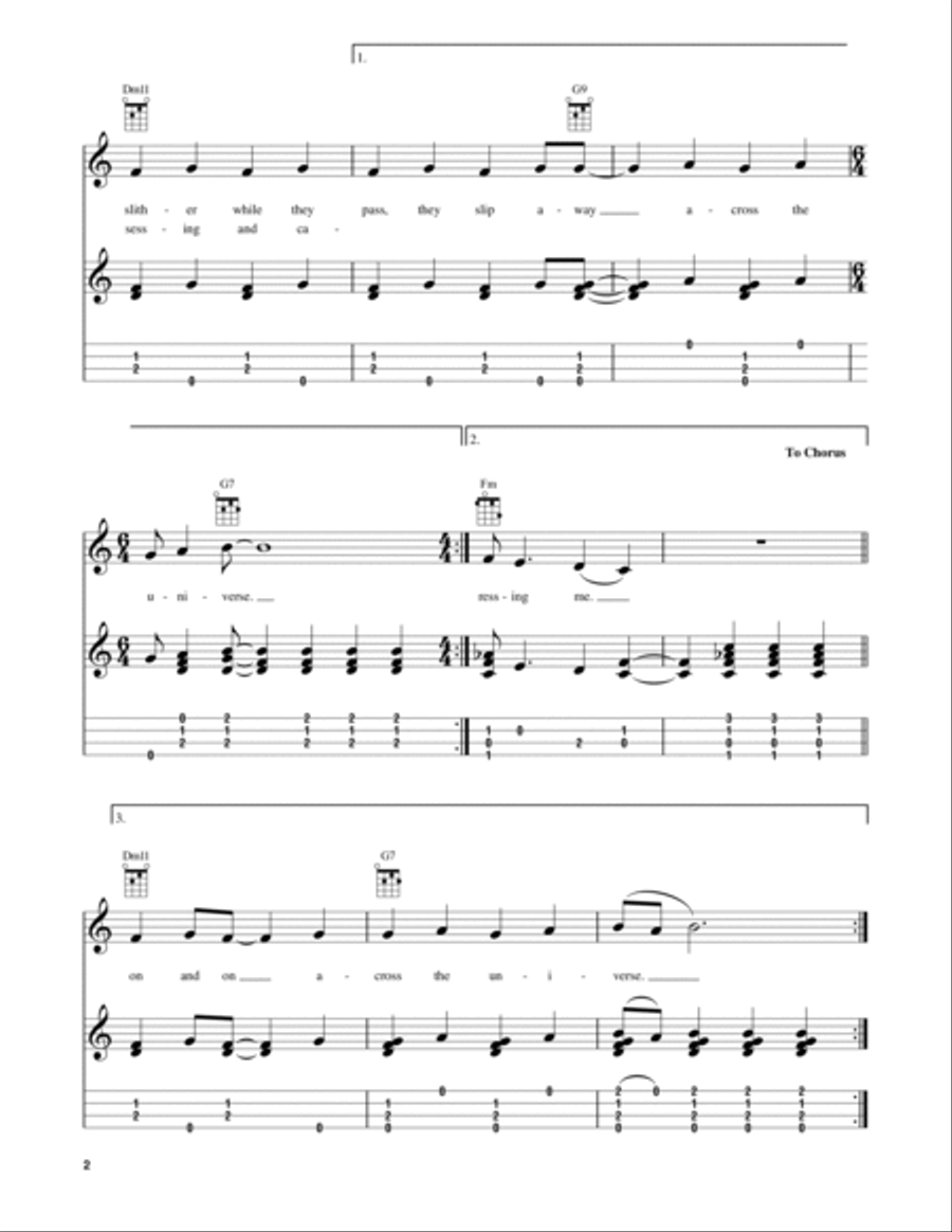 Across The Universe Across The Universe Ukulele scores gallery preview page 2