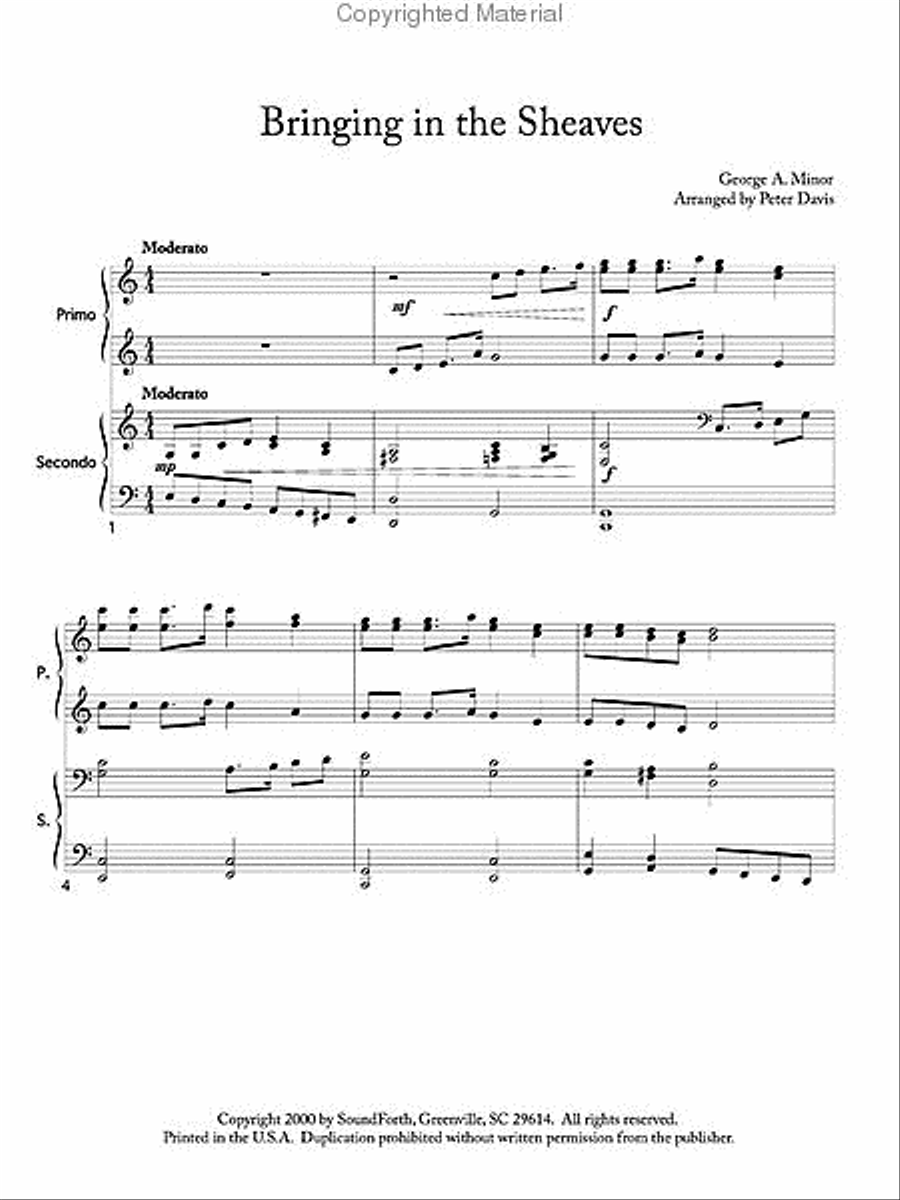 Wonderful Grace of Jesus 1 Piano, 4-Hands scores gallery preview page 2