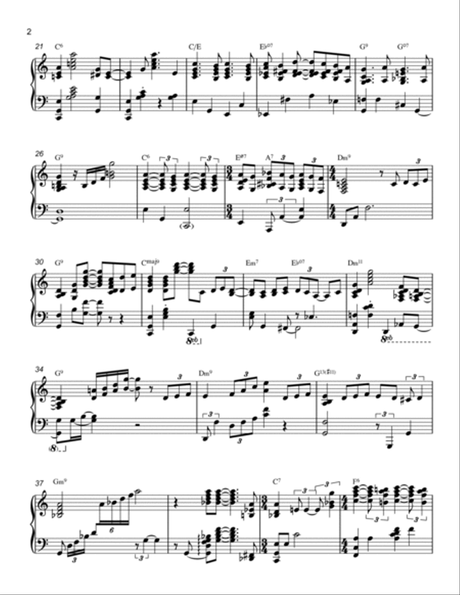 A Beautiful Spring Day, from 101 Dalmations Piano Solo scores gallery preview page 2