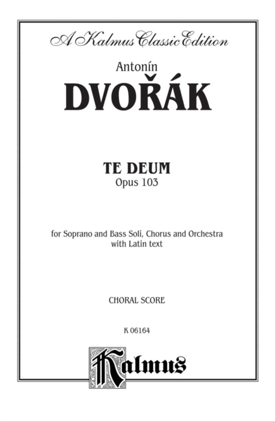 Te Deum, Op. 103 4-Part scores gallery preview page 2
