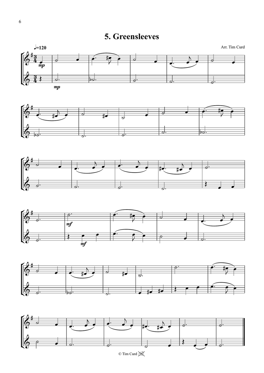 14 Fun Duets For Tenor Horn And Euphonium Brass Duet scores gallery preview page 6