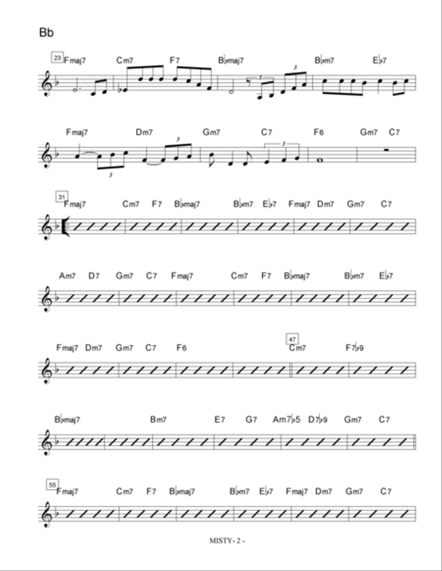 Misty Jazz Ensemble scores gallery preview page 6