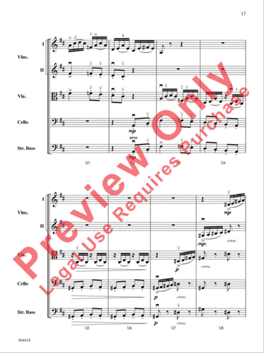 February: Carnival (from The Seasons) String Orchestra scores gallery preview page 18