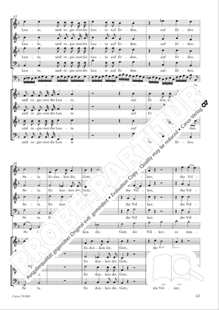 J.L. Bach: The complete motets Choir scores gallery preview page 70