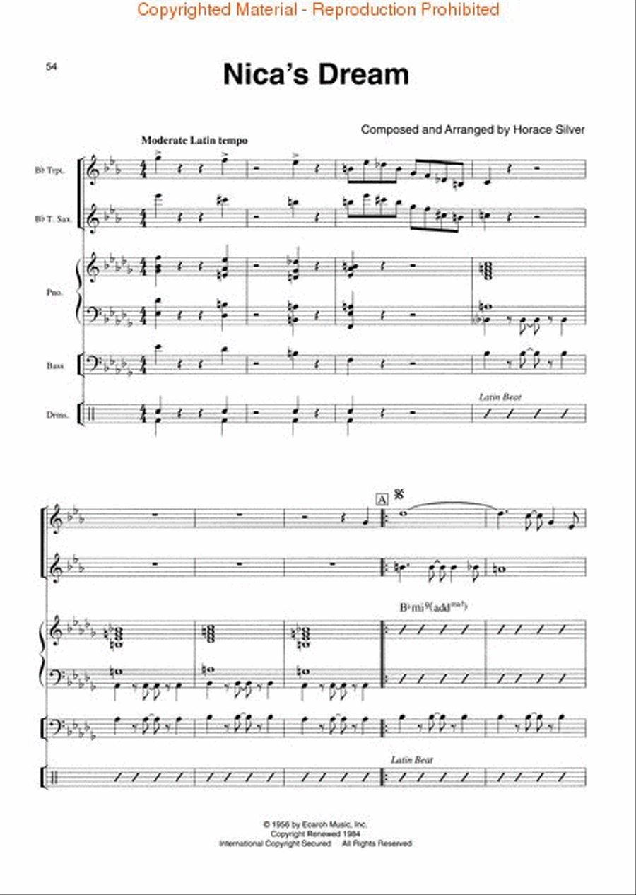 The Art Of Small Jazz Combo Playing, Composing And Arranging Jazz Ensemble scores gallery preview page 4