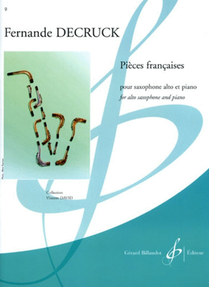 Book cover for Decrick - Pieces Francaises Alto Sax/Piano