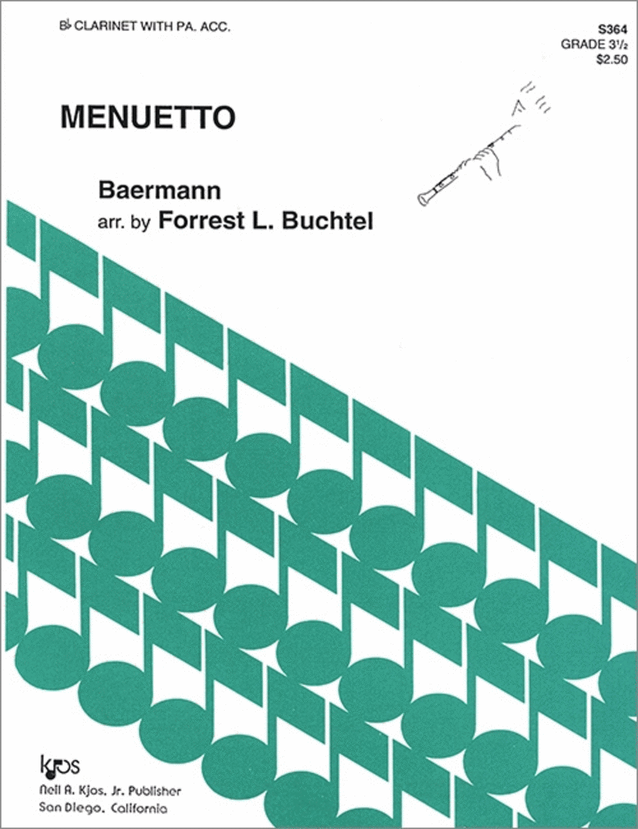 Menuetto Clarinet Solo scores gallery preview page 1