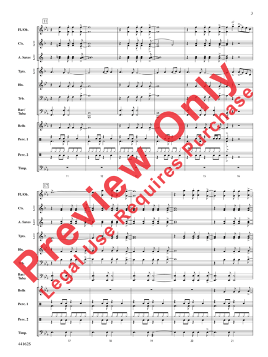 O Happy Day Concert Band scores gallery preview page 4