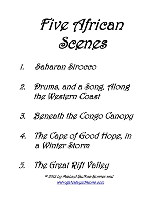 Five African Scenes for Piano Solo
