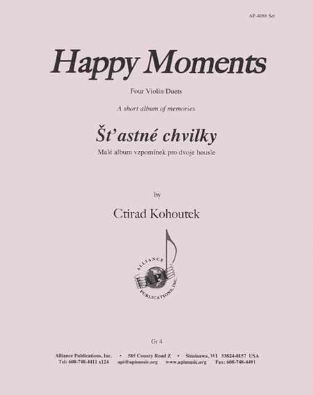 Happy Moments/st'astne Chvilky - 4 Vln Duets
