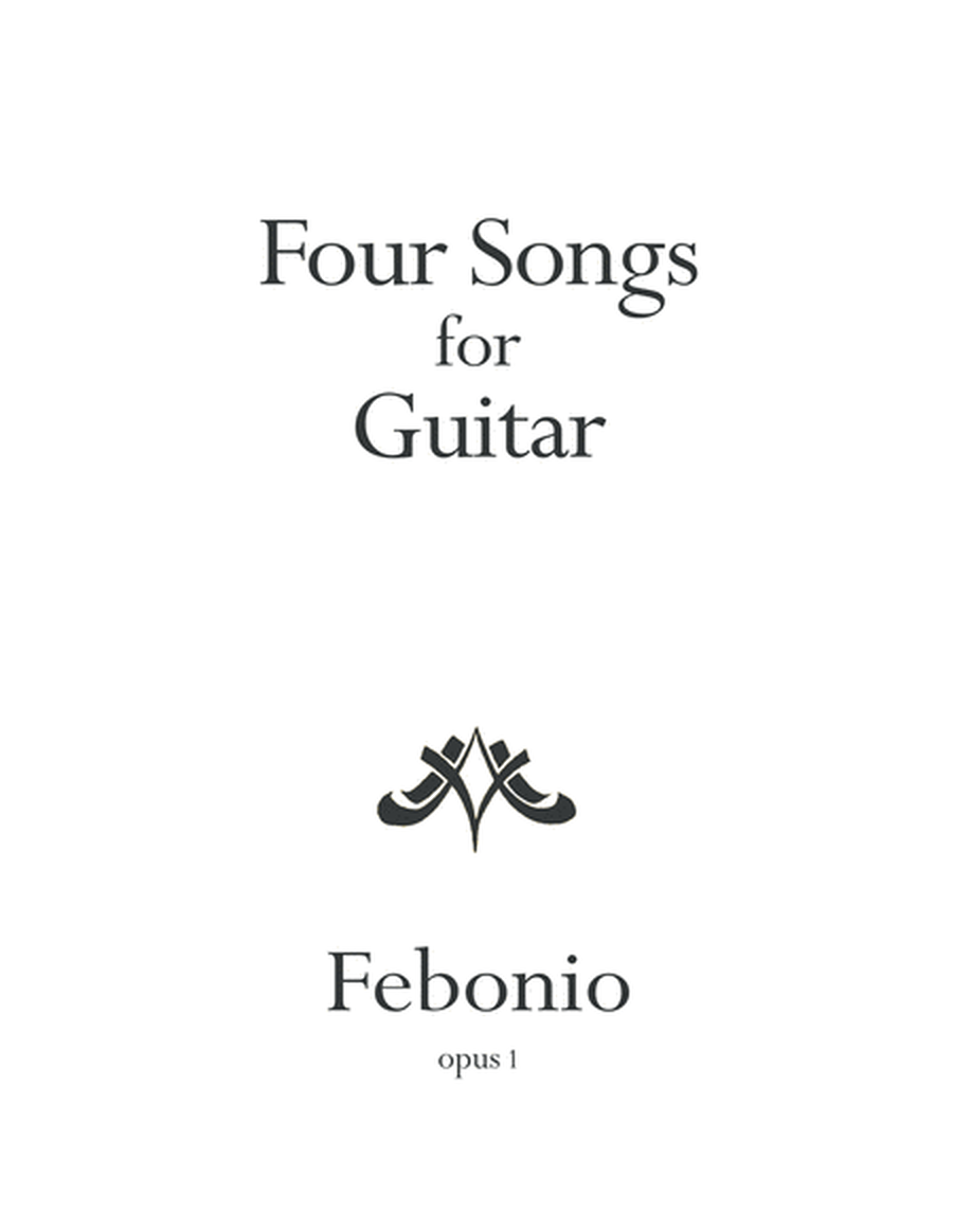 Four Songs for Guitar image number null