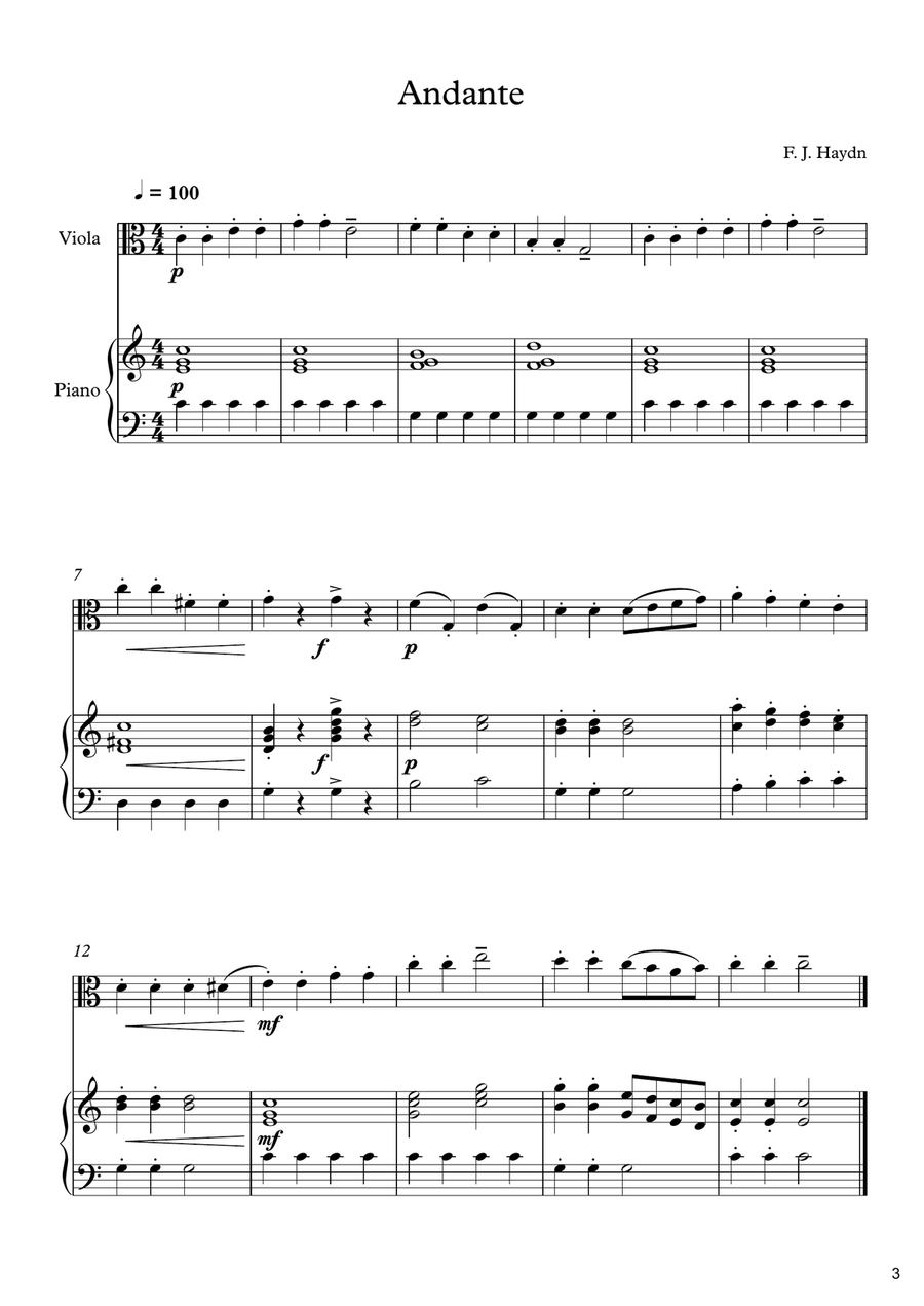 70 Easy Classical Pieces For Viola & Piano Viola scores gallery preview page 5
