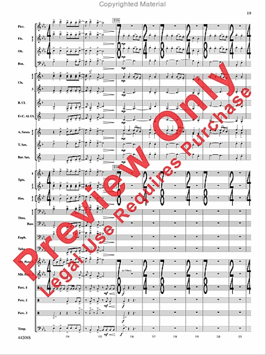 Undecim Concert Band scores gallery preview page 20