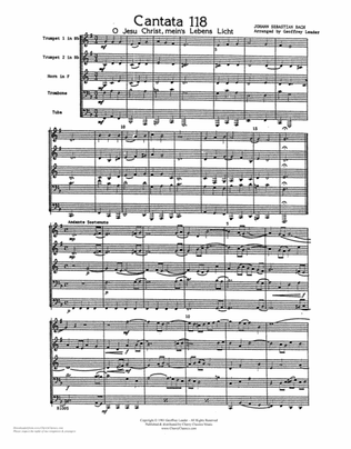 Cantata 118 for Brass Quintet