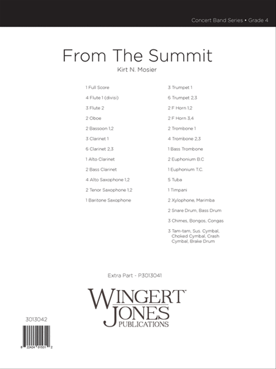 From The Summit (Score) Concert Band scores gallery preview page 1